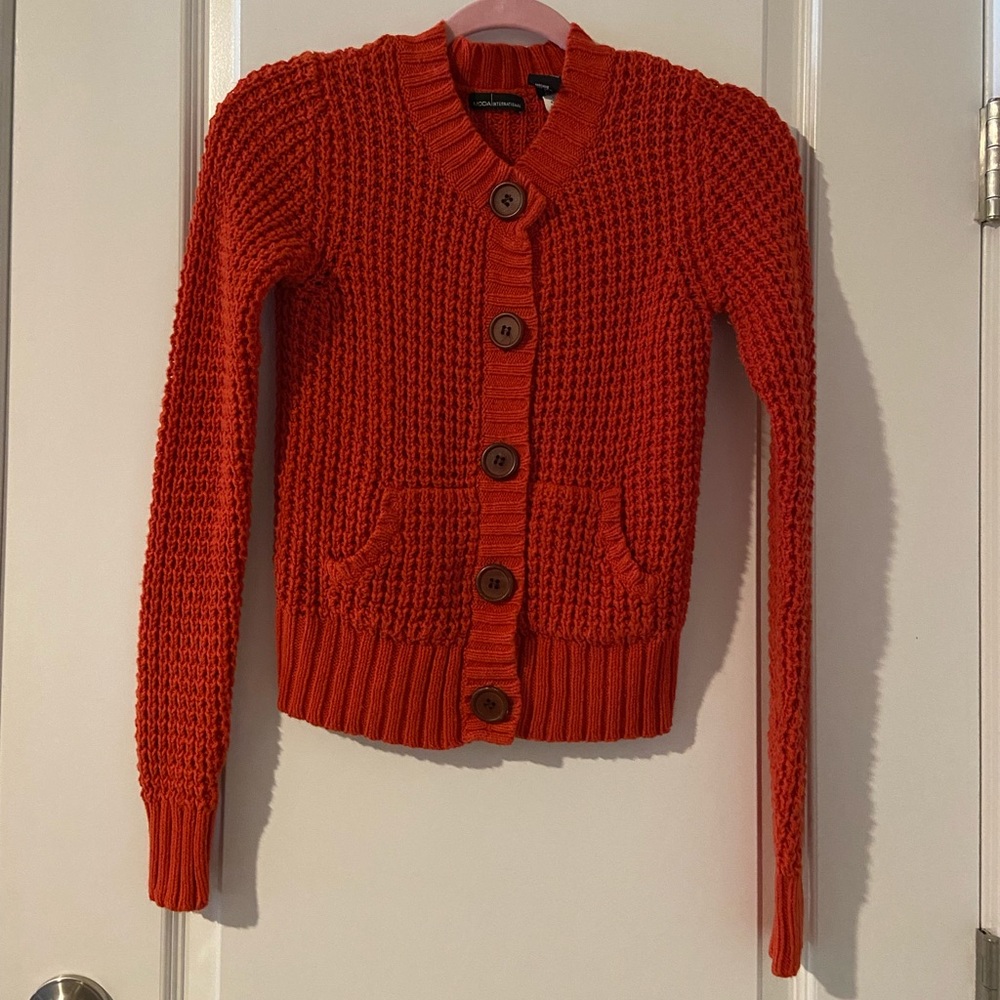 Cardigan-Dark Orange